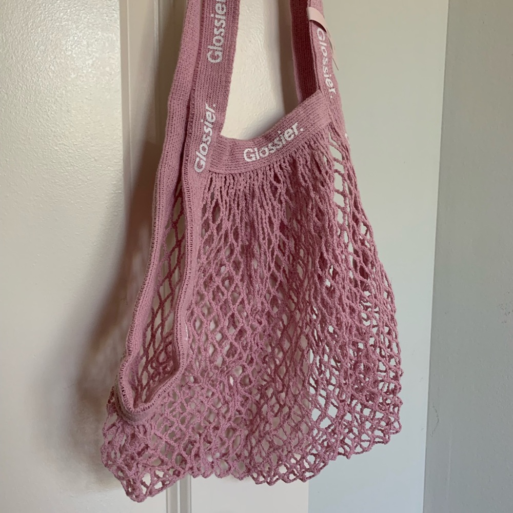 Glossier Net Shopping Bag NWT